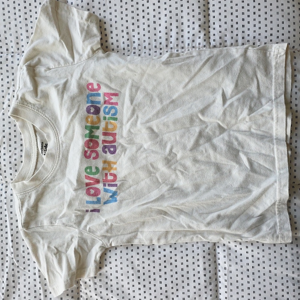 Gerber Kids White T-Shirt with Colorful Print